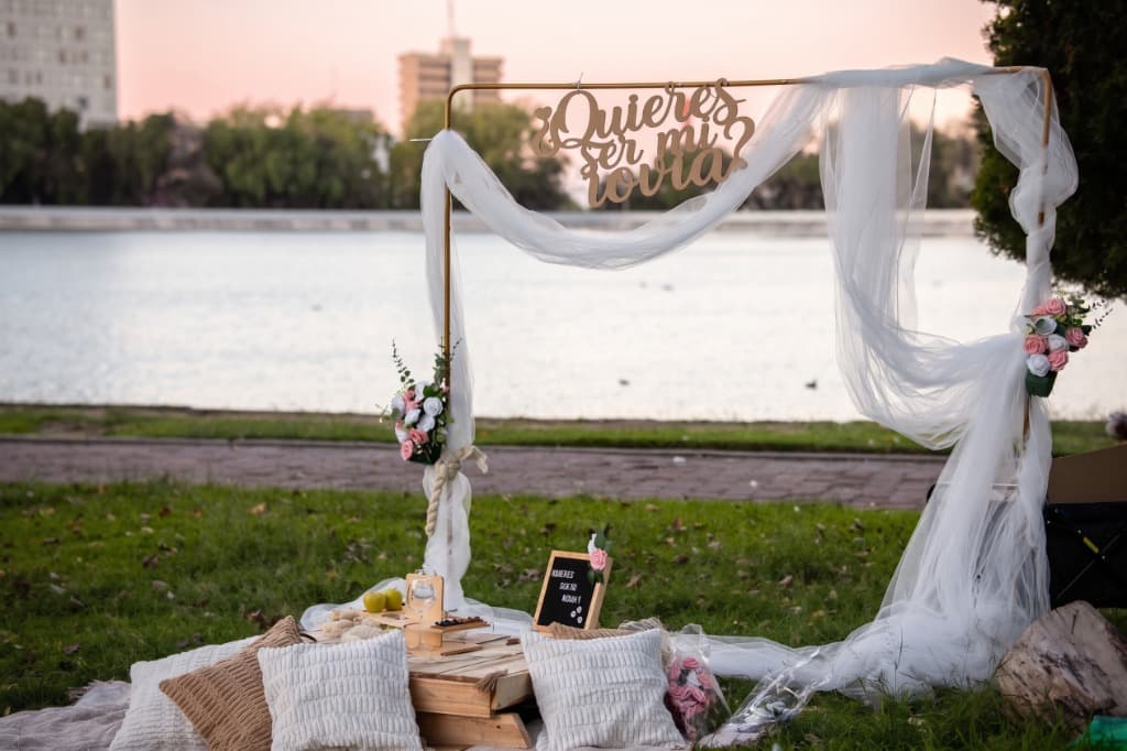 Escenario de propuesta frente al lago en Parque Tangamanga 1